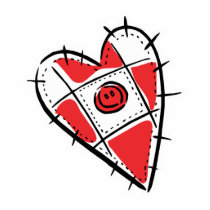 pin cushion heart photo sculpture