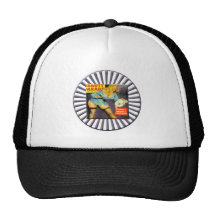 Pin de cru vers le haut de fille casquette de camionneur