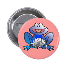 Pin de grenouille de livre badges