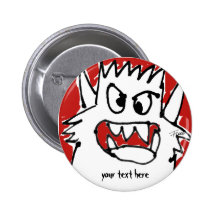 Pin de revers de bouton de monstre de bande dessin badges