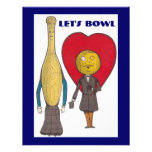 PIN ET INVITATION MIGNONS DE PARTIE DE BOWLING DE 