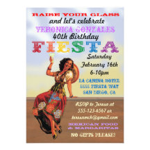 PIn mexicain de fiesta vers le haut des invitation