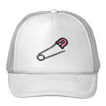 Pin rose de couche-culotte casquettes
