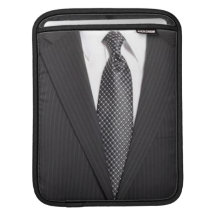 Pin-stripe Suit & Tie iPad Sleeve