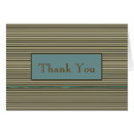 Pin Stripes Business Thank You Note Card