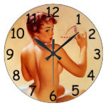 Pin Up Beach Beauty Clock