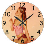 Pin Up Bubbly Clock