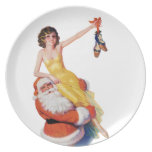 Pin-Up Christmas Plate