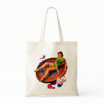 Pin Up Girl Tote Bag