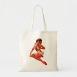 Pin Up Girl Canvas Bag