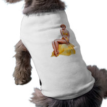 Pin Up Girl Doggie T Shirt