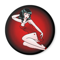 Pin Up Girl Fridge Magnet Sexy Retro Pin-up Gifts