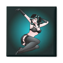 Pin Up Girl Fridge Magnet Sexy Retro Pin-up Gifts