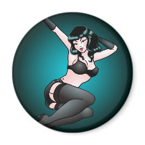 Pin Up Girl Fridge Magnet Sexy Retro Pin-up Gifts