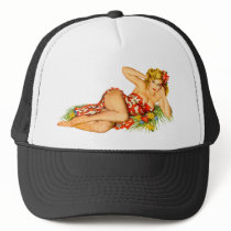 Pin Up Girl Mesh Hats