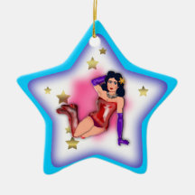 pin up girl ornament