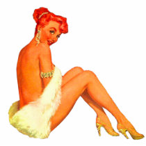 Pin Up Girl Photo Cut Outs