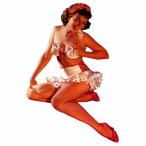Pin Up Girl Photo Sculpture