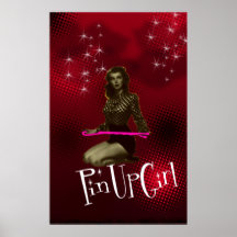 Pin Up Girl Print