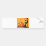 pin up girl toooo bumper stickers