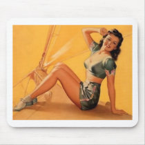 pin up girl toooo mouse pad