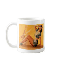pin up girl toooo coffee mugs