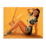pin up girl toooo post cards
