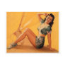 pin up girl toooo post cards