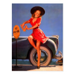 Pin-Up Parking Ticket Post Cards