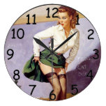 Pin Up School Teacher Clock