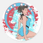Pin-up Sticker