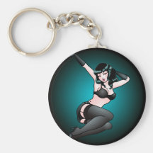 Pin vers le haut cadeaux Pin- de Keychain de fille Porte-clef