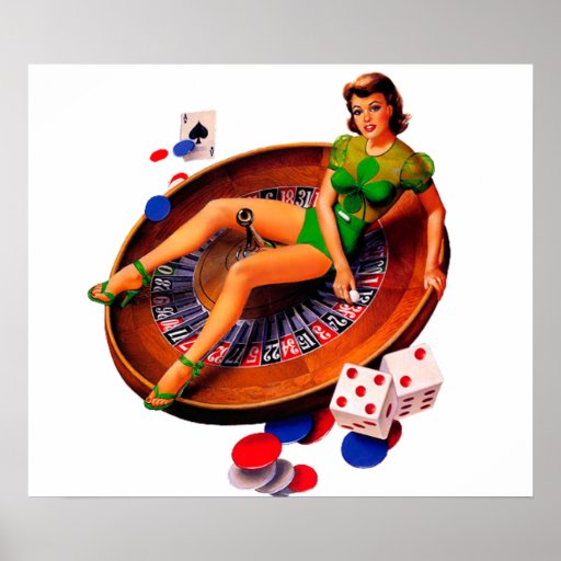 Pin vers le haut de fille poster