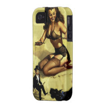 Pin vintage de marionnettiste d'Elvgren vers le ha Étui iPhone 4