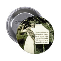 Pin vintage de suffragette pin's avec agrafe