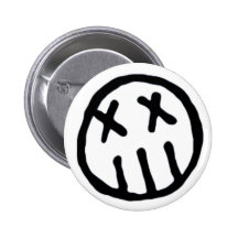 Pin WHITE/BLACK de fantôme Badges Avec Agrafe
