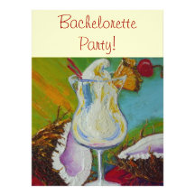 Pina Colada & Coconut Bachelorette Invitation