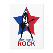 Pinay Nurses Rock Post Card