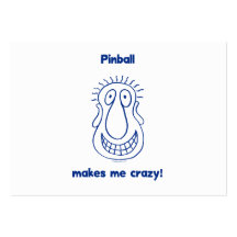 Pinball Drives Me Crazy Business Card Templates
