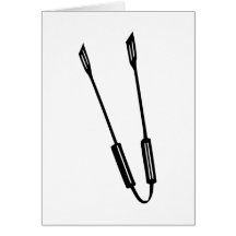 Pinces de barbecue cartes de vœux