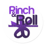 Pinch and Roll for Testicular Cancer Awareness Stickers