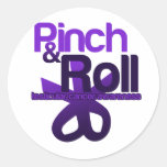 Pinch and Roll for Testicular Cancer Awareness Stickers