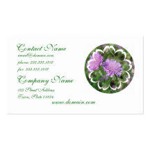 Pincushion Flowers Business Cards