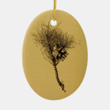 pine branch ornaments