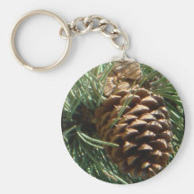 PIne Cone Art Keychains