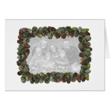 Pine Cone Photo Card