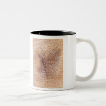 PIne Needle and wood cut . Coffee Mugs