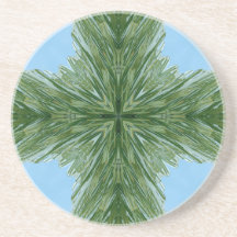 Pine needle cross coasters