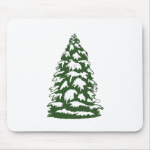 Pine tree mouse pad