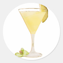 Pineapple Cocktail Round Sticker